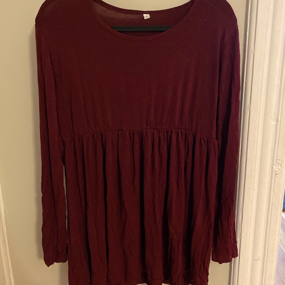 Red Maternity Shirt